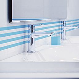 Kuchinox Pana bateria umywalkowa stojąca chrom BKN022D