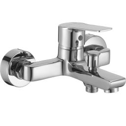 Kuchinox Borgo zestaw bateria umywalkowa i wannowa z kompletem natryskowym chrom BKBA011D