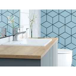 Kuchinox Borgo zestaw bateria umywalkowa i wannowa z kompletem natryskowym chrom BKBA011D