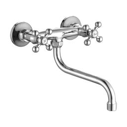 Kuchinox Stilo bateria kuchenna ścienna chrom BKI080D