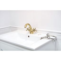 Kuchinox Stilo bateria umywalkowa stojąca mosiądz antyczny BKI522D