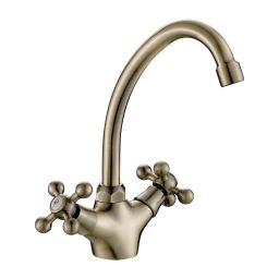 Kuchinox Stilo bateria kuchenna stojąca mosiądz antyczny BKI560D