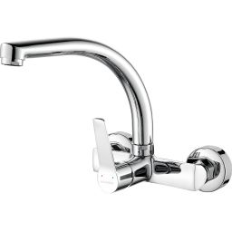 Kuchinox Vilava bateria kuchenna ścienna z wylewką F chrom BKW087D