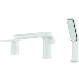 Kuchinox Dima bateria wannowo-prysznicowa 3-otworowa biały mat BQD613D