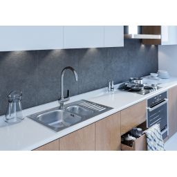 Kuchinox Luga bateria kuchenna stojąca chrom BQL068D