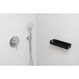 Kuchinox Apo półka łazienkowa 28,6 cm z pojedynczym rantem czarny mat AKA701T