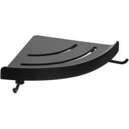 Kuchinox Apo półka łazienkowa 24z4 cm narożna z rantem czarny mat AKA704T