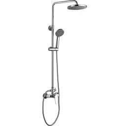 Kuchinox Luga zestaw prysznicowy ścienny z deszczownicą chrom PGL00OB