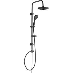 Kuchinox Cento zestaw prysznicowy ścienny z deszczownicą czarny PKC70OX