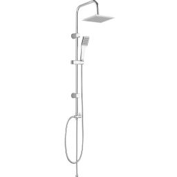Kuchinox Hiro zestaw prysznicowy ścienny z deszczownicą chrom PKH00KX