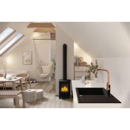 Kuchinox Hunter zlewozmywak granitowy 67x44 cm szary/grafitowy/onyx SBU511T