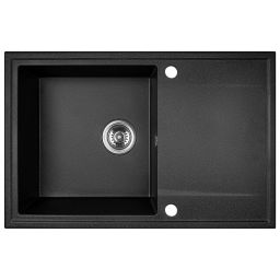 Kuchinox Hunter zlewozmywak granitowy 67x44 cm czarny SBU711T