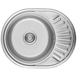 Kuchinox Normal zlewozmywak stalowy z syfonem 57x45 cm SGN083T