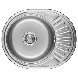 Kuchinox Normal zlewozmywak stalowy z syfonem 57x45 cm SGN383T