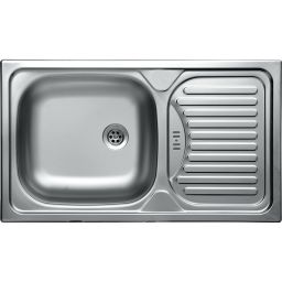 Kuchinox Orion zlewozmywak 76x43,5 cm wpuszczany stalowy len SKO311T