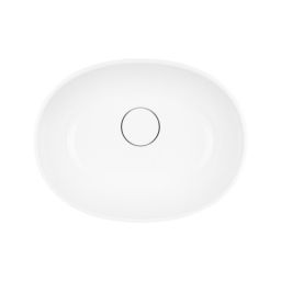 Ksuro 02 umywalka 47x36 cm owalna nablatowa biała 20002000
