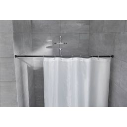 Kleine Wolke drążek zasłony prysznicowej czarny mat 0362926000
