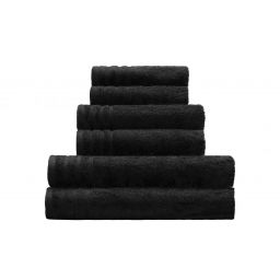 Kleine Wolke Royal Vegan ręcznik łazienkowy 30x50 cm bawełna 500 g czarny 3003926201