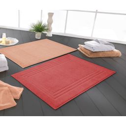 Kleine Wolke Lodge dywanik łazienkowy 80x50 cm bawełna ceglasty 3009327207