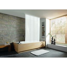 Kleine Wolke Duschrollo roleta prysznicowa 128x240 cm winylowa biała 3321109747