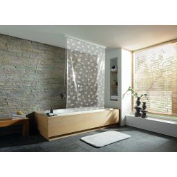 Kleine Wolke Duschrollo roleta prysznicowa 128x240 cm winylowa śnieżnobiałe muszelki 3321114747