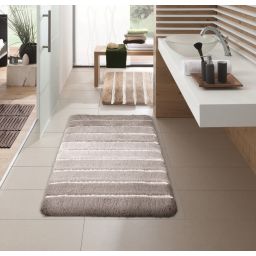 Kleine Wolke Phoenix dywanik łazienkowy 120x70 cm bawełna/polester silver szary 4045146225