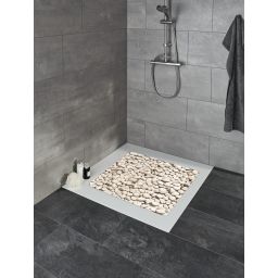 Kleine Wolke Stepstone mata antypoślizgowa 55x55 cm beżowa wzór kamienie 4387202002