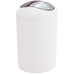 Kleine Wolke Glossy kosz na śmieci 5 l biały/chrom 5063115858