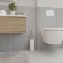 Kleine Wolke Kyoto szczotka toaletowa stojąca biała-drewno 5079100856