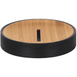 Kleine Wolke Kyoto mydelniczka stojąca czarny/drewno 5079926853