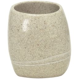 Kleine Wolke Stones kubek na szczoteczki piaskowy beż 5080226852