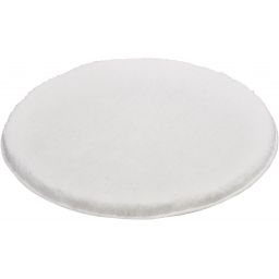 Kleine Wolke Relax dywanik łazienkowy 100x100 cm okrągły polarny biały 5405115521