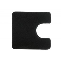 Kleine Wolke Relax dywanik łazienkowy 55x55 cm pod WC poliakryl czarny 5405926129