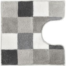 Kleine Wolke Caro dywanik łazienkowy 55x55 cm poliakryl szary 5426179129