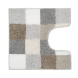 Kleine Wolke Caro dywanik łazienkowy 55x55 cm poliakryl szary/beżowy 5426287129