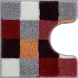 Kleine Wolke Caro dywanik łazienkowy 55x55 cm poliakryl bordowy 5426407129