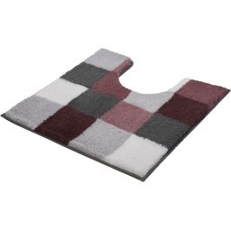 Kleine Wolke Caro dywanik łazienkowy 55x55 cm poliakryl bordowy 5426407129