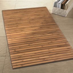 Kleine Wolke Level mata łazienkowa 80x50 cm brązowa 4072202207