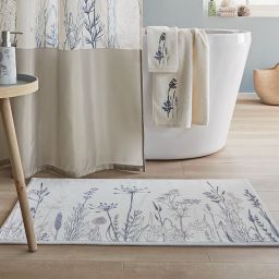 Kleine Wolke Savannah dywanik łazienkowy 70x120 cm poliester beż wzór trawy 9166148225