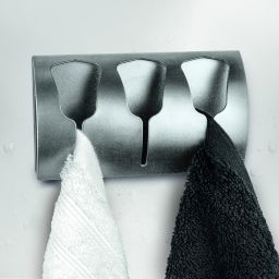 Kleine Wolke Tulip wieszak na ręczniki potrójny chrom 8645117887