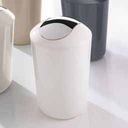 Kleine Wolke Glossy kosz na śmieci 5 l szary/chrom 5063901858