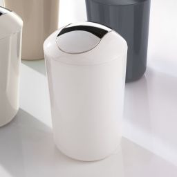 Kleine Wolke Glossy kosz na śmieci 5 l beż/chrom 5063291858
