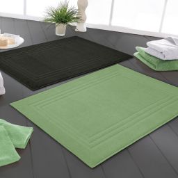 Kleine Wolke Lodge dywanik łazienkowy 80x50 cm bawełna czarny 3009926207