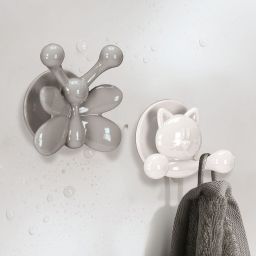 Kleine Wolke Jolly Hooks haczyk na ręcznik podwójny szary 8054977887