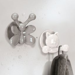 Kleine Wolke Jolly Hooks haczyk na ręcznik podwójny biały 8053100887