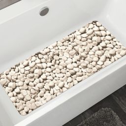 Kleine Wolke Stepstone mata antypoślizgowa 92x36 cm beżowa wzór kamienie 4387202001