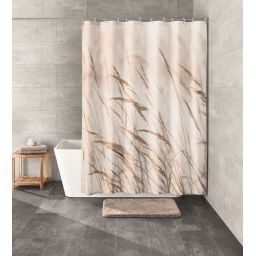 Kleine Wolke Sylt zasłona prysznicowa 180x200 cm beżowa 7818202305