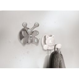 Kleine Wolke Jolly Hooks haczyk na ręcznik podwójny biały 8053100887