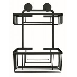 Kleine Wolke Rocco koszyk prysznicowy ścienny czarny 8061926806