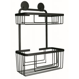 Kleine Wolke Rocco koszyk prysznicowy ścienny czarny 8061926806